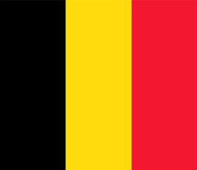 Bilde av Høflighetsflagg Belgien 30x20cm