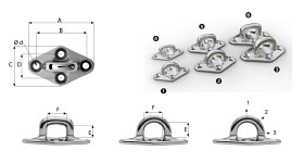 Bilde av Wichard M6 Fixed Pad Eye - Rounded