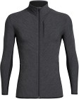 Icebreaker M's Descender LS Zip Jet HTHR/Black