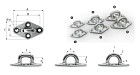 Wichard M6 Fixed Pad Eye - Rounded